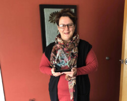 Award of Excellence Phoebe Buckle from Under the Covers with her Award of Excellence sponsored by Parkland College